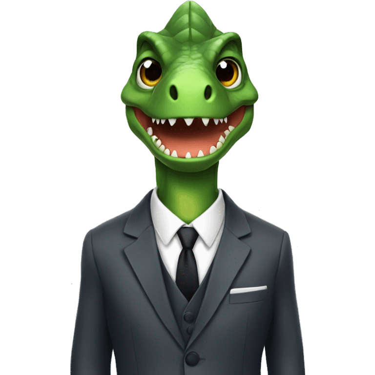 dino in suit  emoji