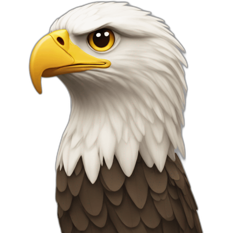 Eagle with numbrr 14 emoji