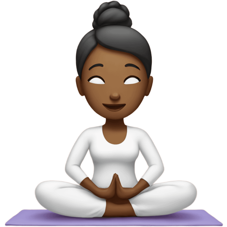 yoga woman emoji