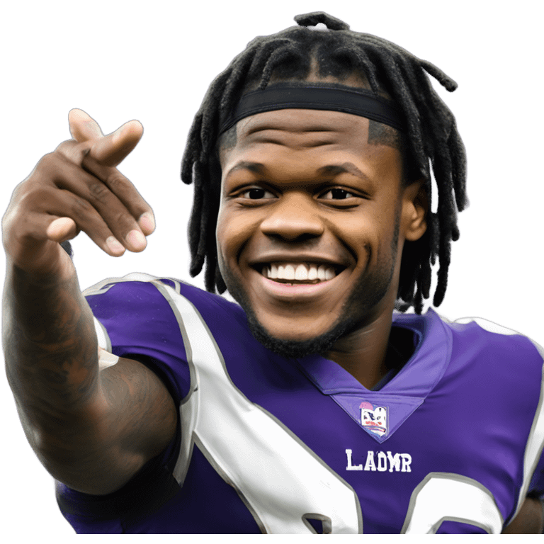 Lamar Jackson high fiving Derrick Henry  emoji