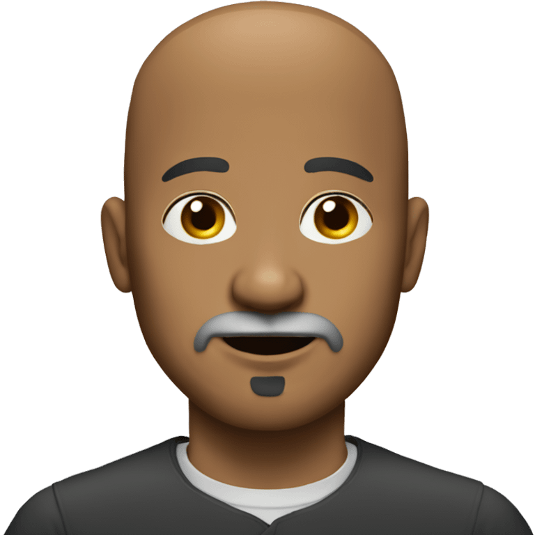 a bald headed 50 year old with a goatee beard emoji