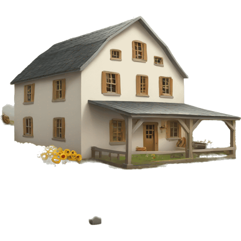 Farmhouse emoji