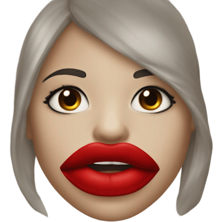 red lips emoji