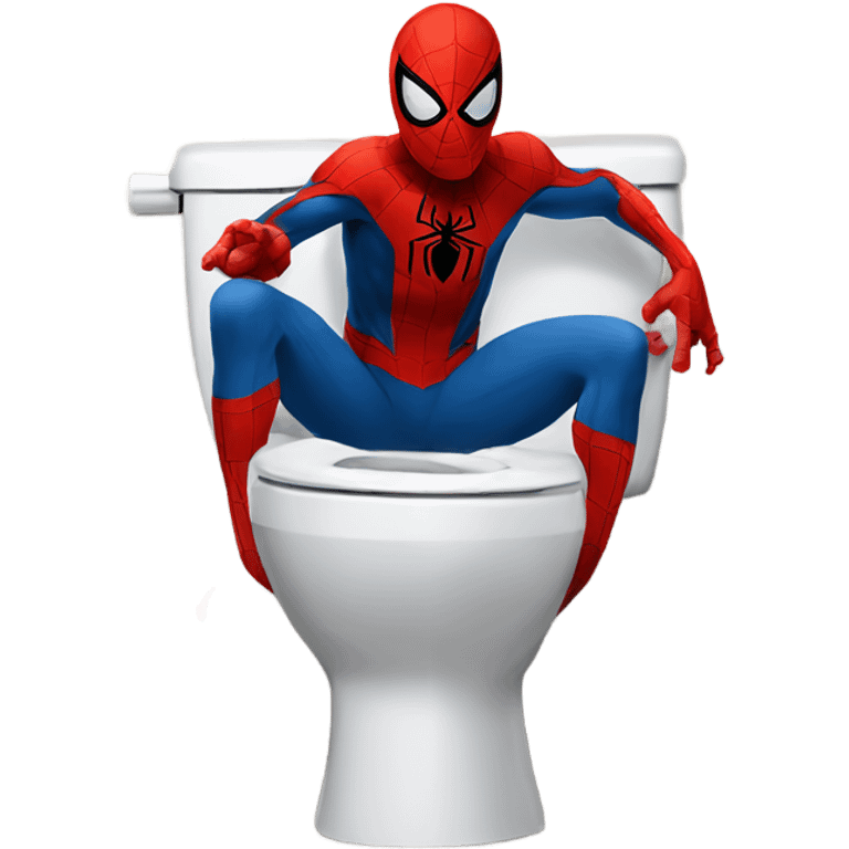 Spider-man in toilet emoji