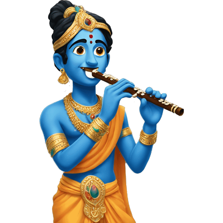 Krishna with flute  emoji