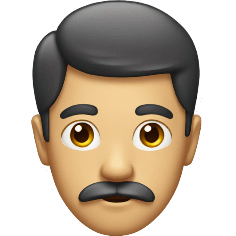 face with central mustache emoji