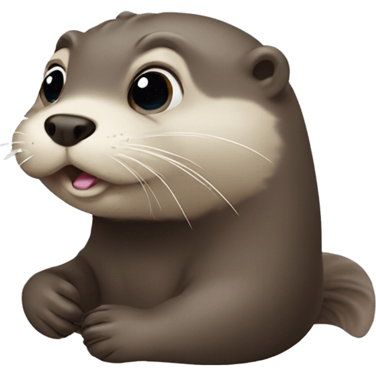 Small otter farting  emoji