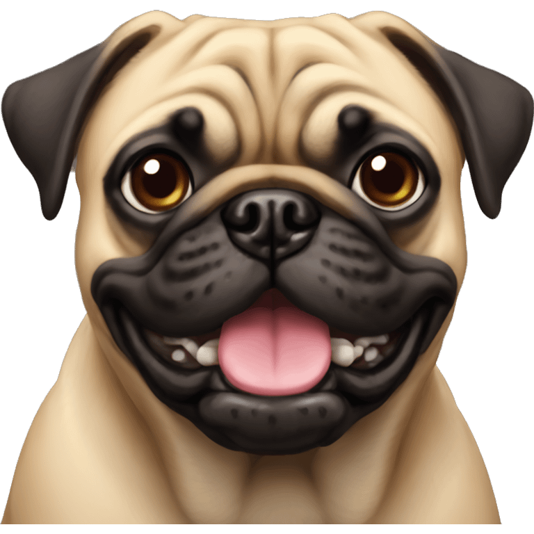 Pug boxeador emoji