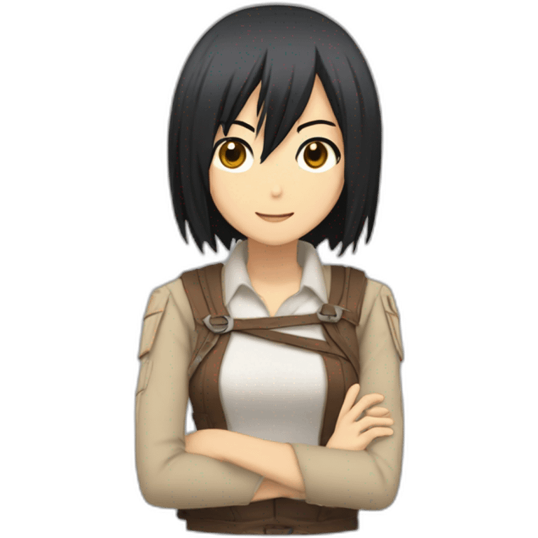 mikasa ackerman hold haert emoji