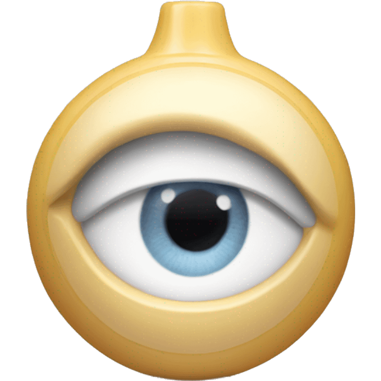 eye cream bottle with label emoji