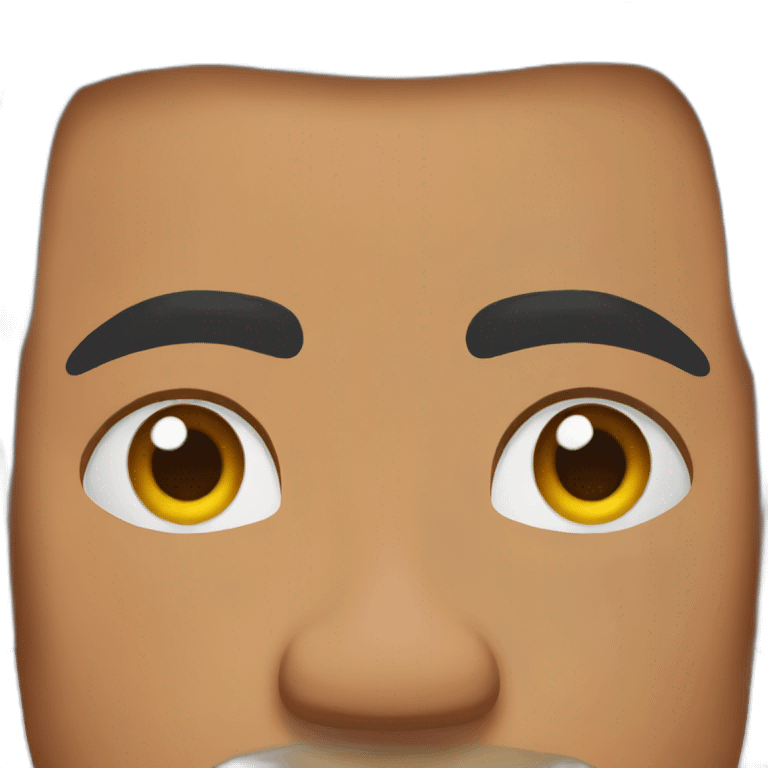 The rock eyebrow raise emoji