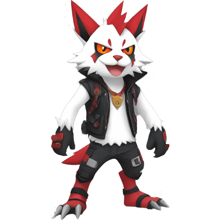 Edgy Anthro Zangoose-Litten Punk Fakemon emoji