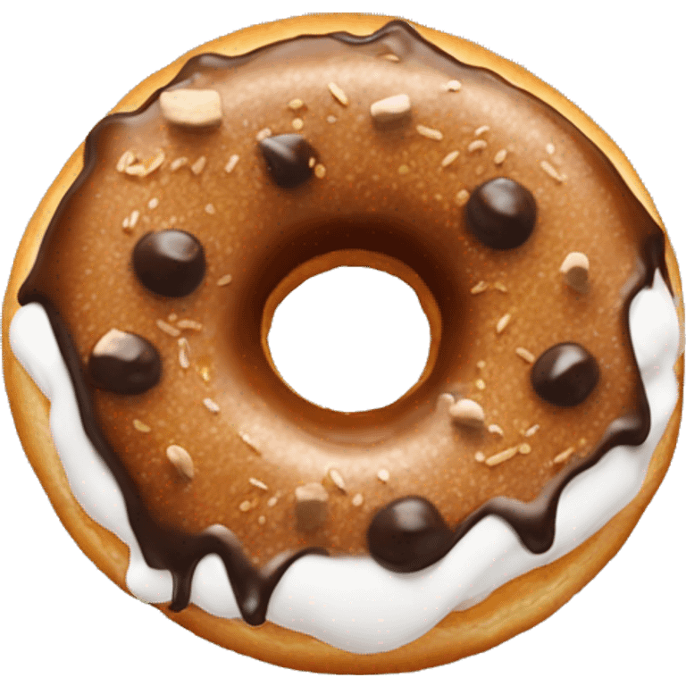 S’mores themed donut emoji