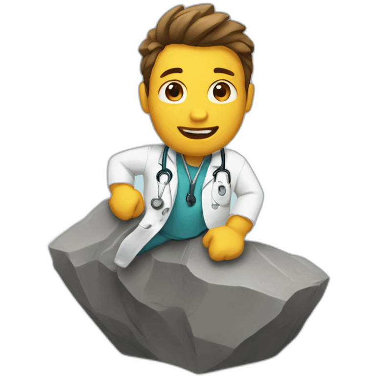 doctor bouldering emoji