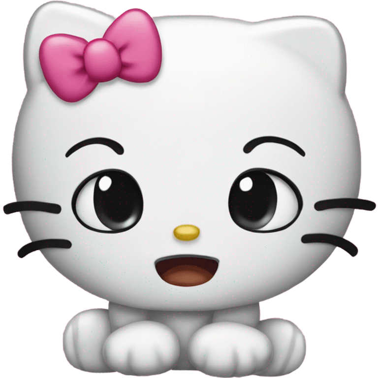 Hello kitty crying emoji