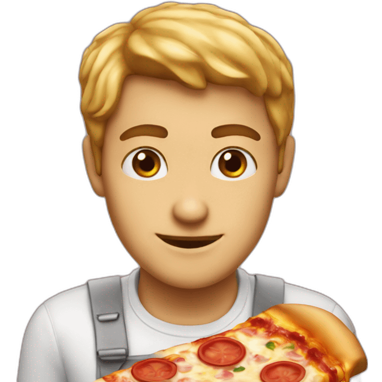 Heart of pizza emoji