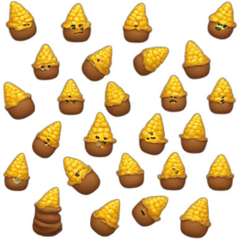 poop corn emoji