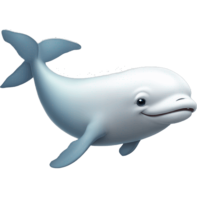 beluga whale wearing a phedora emoji