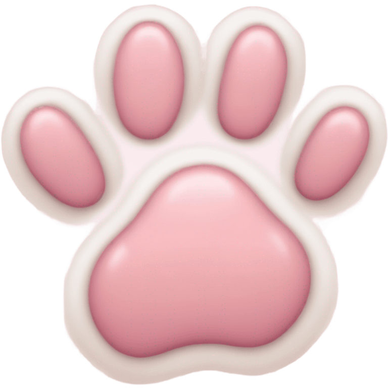 Pink cat paw emoji