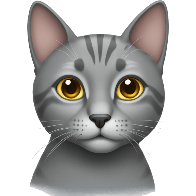 Gray cat emoji