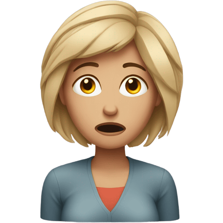 stressed woman  emoji