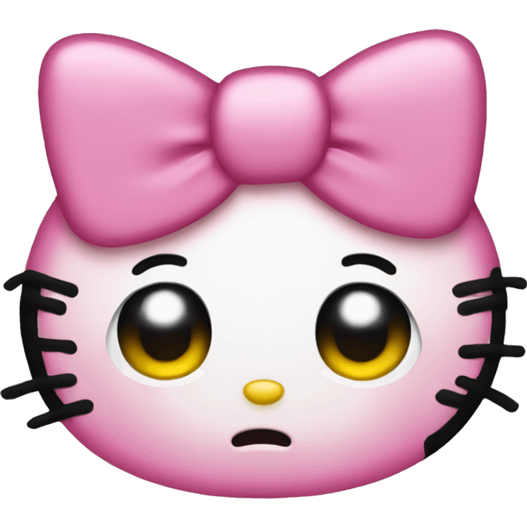 Hello kitty cry emoji emoji