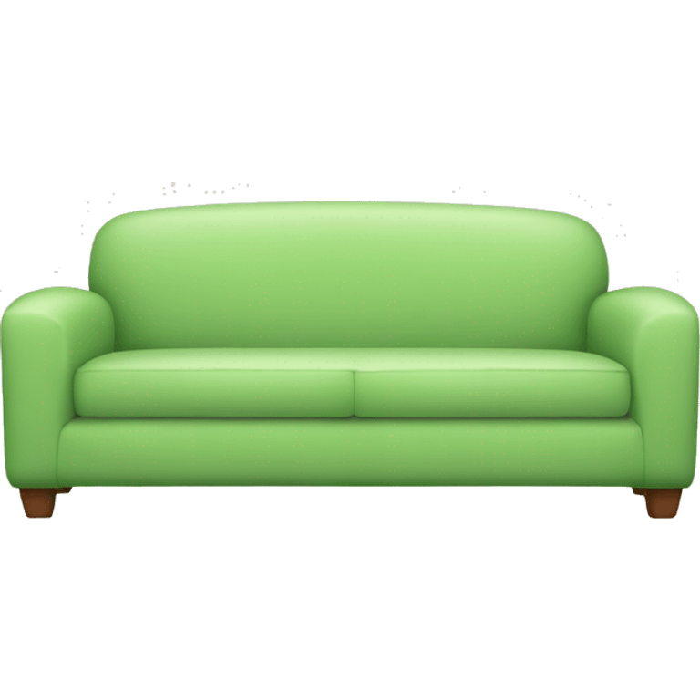 Light green Couch Front emoji