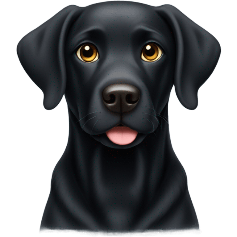 Black lab emoji