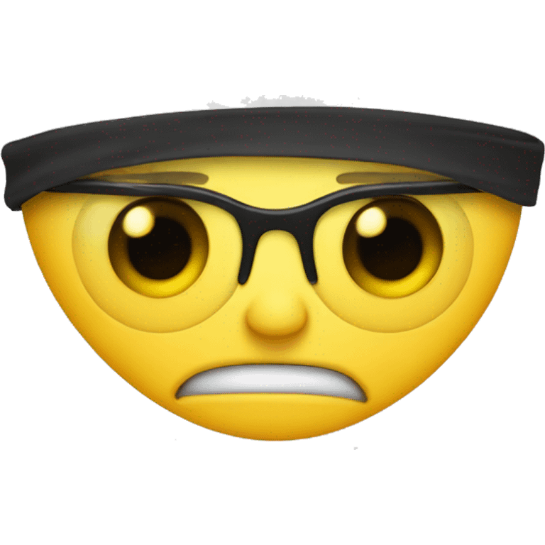 one eye patch yellow face emoji