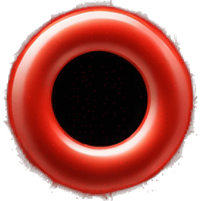 Bright Red Ring on Black Hole emoji