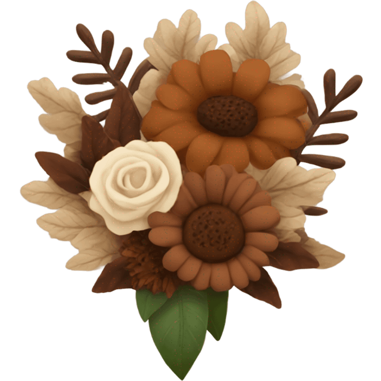 brown bouquet emoji