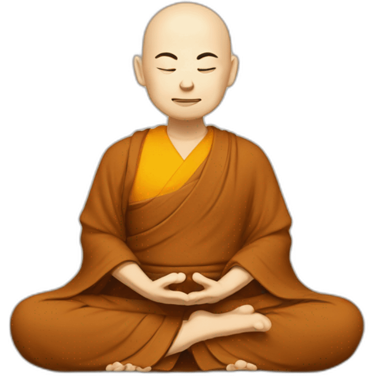 Meditation monk Zen Buddhism emoji