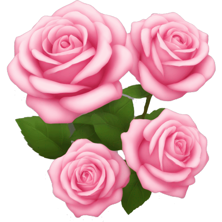 Pink rose bunch  emoji