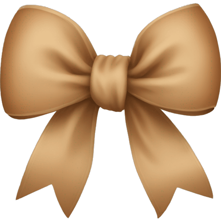 light brown bow emoji