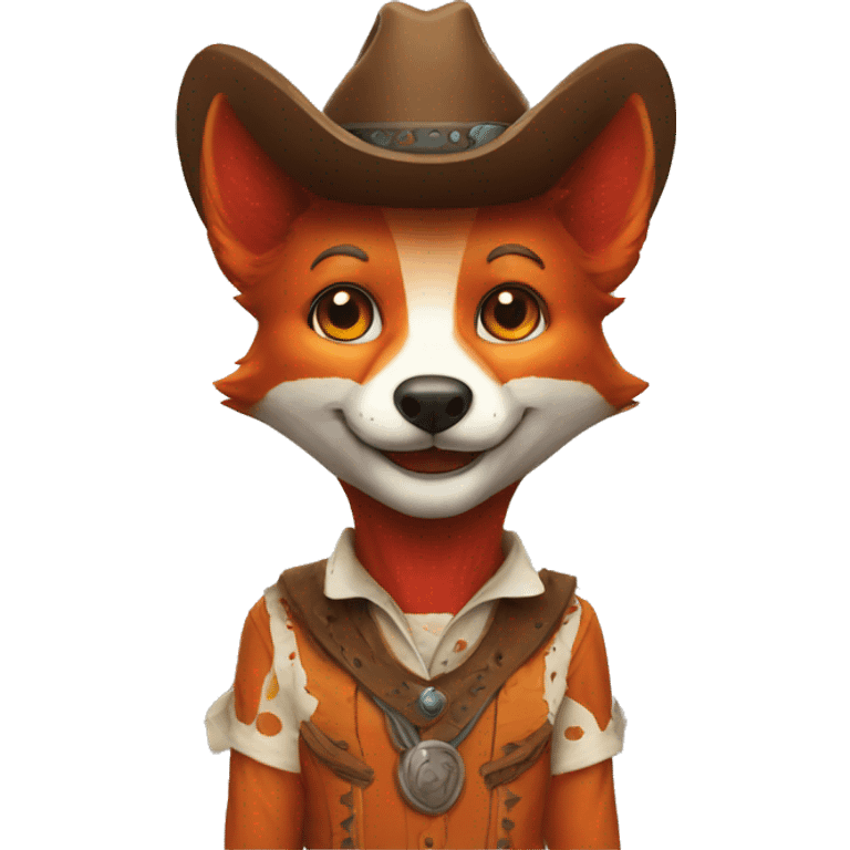 cowboy clown fox emoji