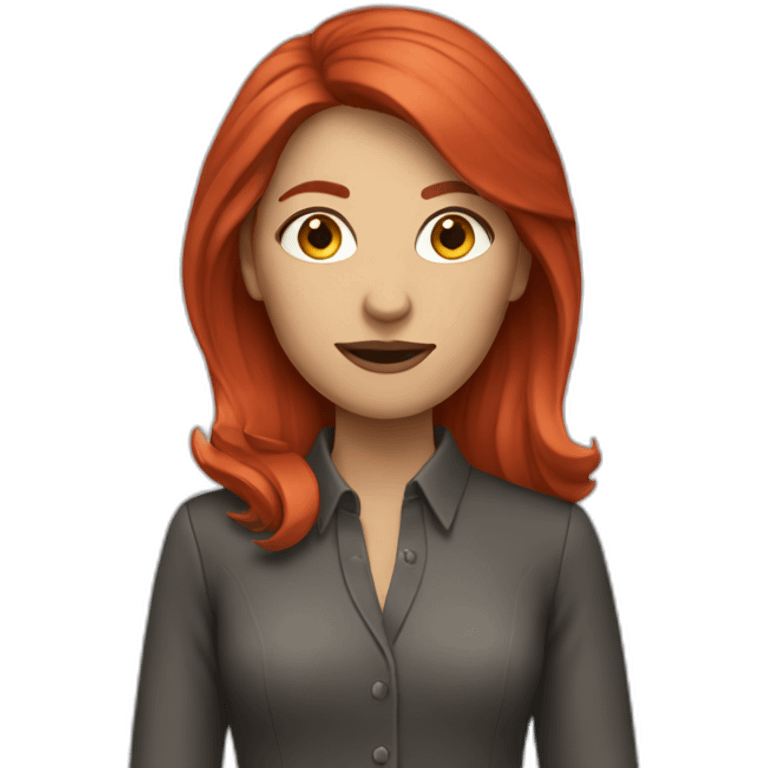 journalist-woman-red-mid-hair emoji