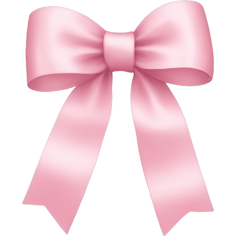 light pink ribbon bow emoji