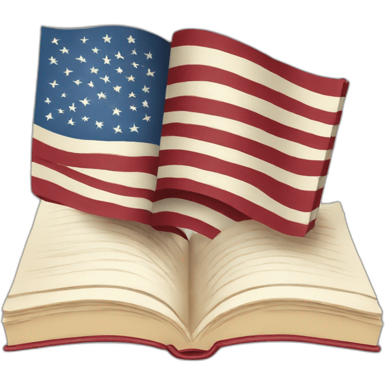 book with usa flag emoji