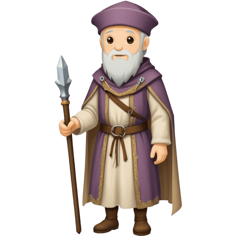 Old man medieval costume emoji