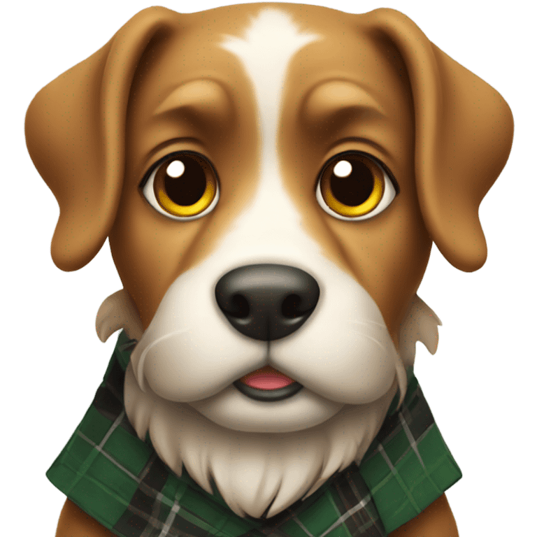 Dog wearing a kilt emoji