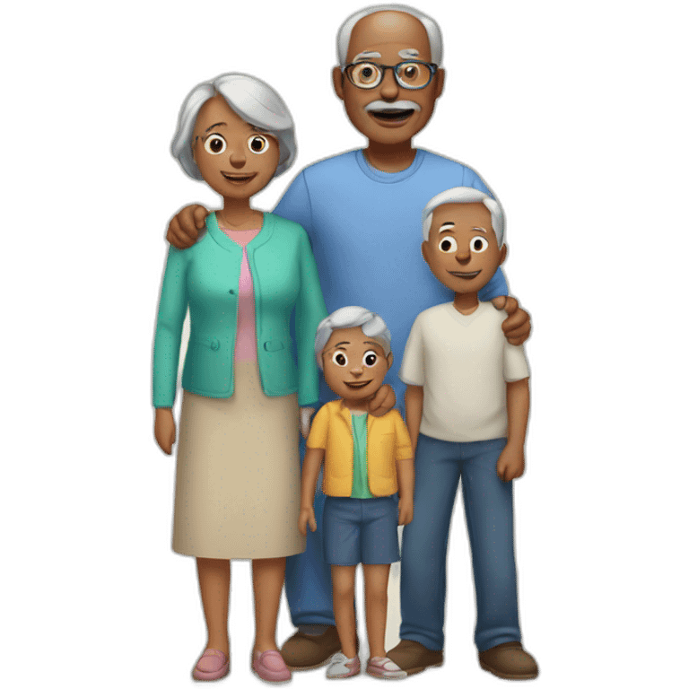 family with grandparents emoji