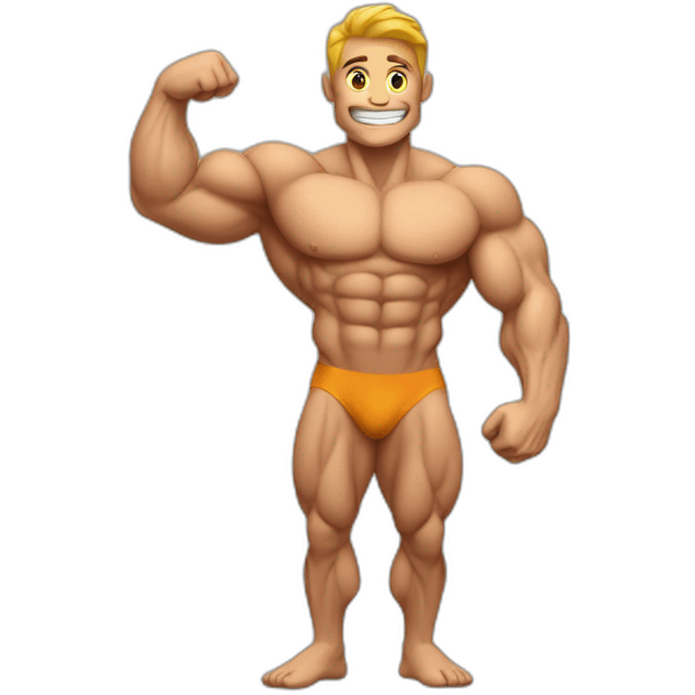 Muscle coding guy emoji