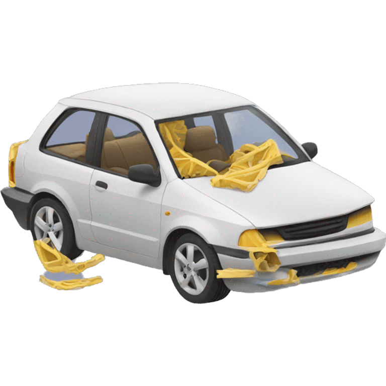 car in pieces emoji