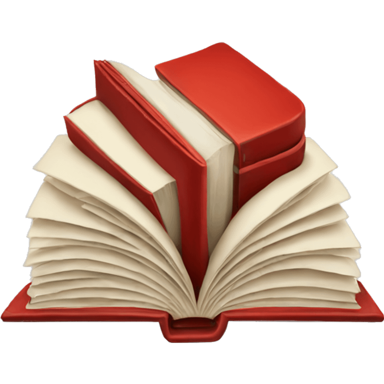 Red powerful Book emoji