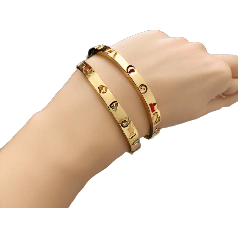 cartier love bracelet gold emoji