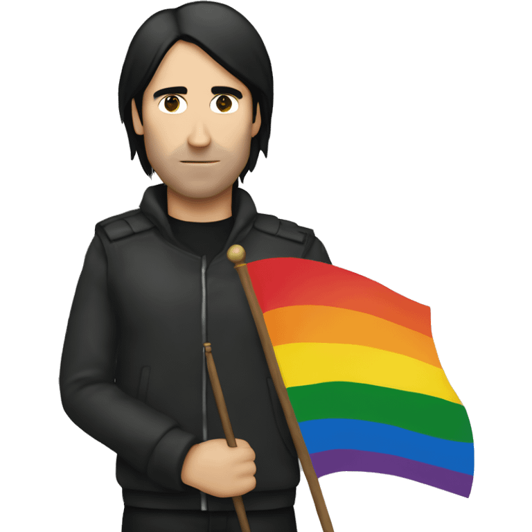 trent reznor  holding gay flag emoji