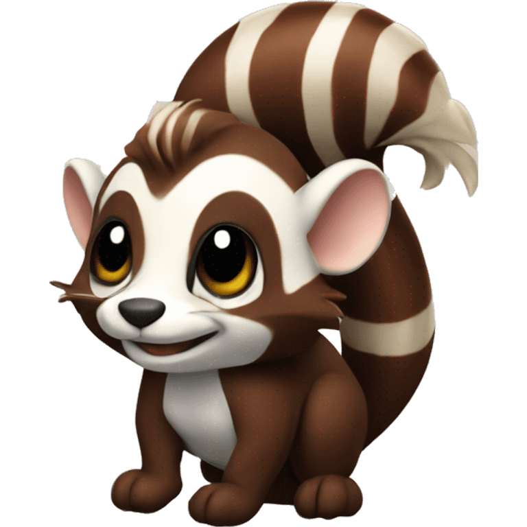 Cinnamon skunk emoji