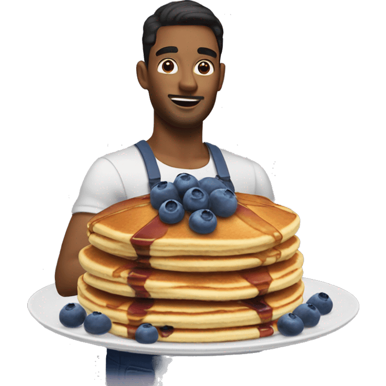 Blueberry pancakes  emoji