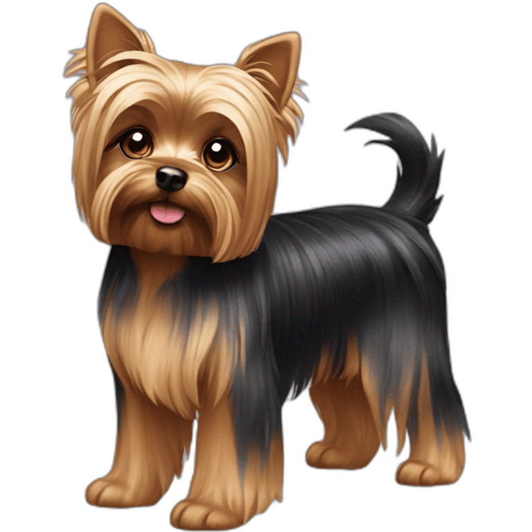 dog yorkshire terrier full body emoji