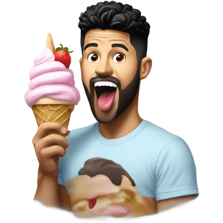 Steven Furtick licking ice cream emoji